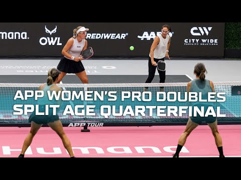 APP Women's Pro Doubles Split Age Quarterfinal - Fudge and Simon vs Duknic and Ptaszek-Kochis