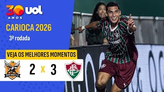 FLUMINENSE VENCE NOVA IGUAÇU DE VIRADA COM GOL DE EVERALDO E SERNA DECISIVO; MELHORES MOMENTOS