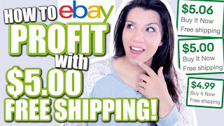 How to - MAKE MONEY on eBay Selling Stuff $5.00 FREE SHIPPING! CASH FLOW & Trick the Algorithm!