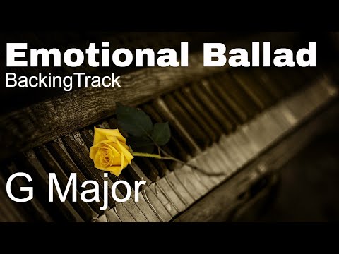 Ballad For My Love - Pop Rock Music Guitar Backing Track Jam In G Major