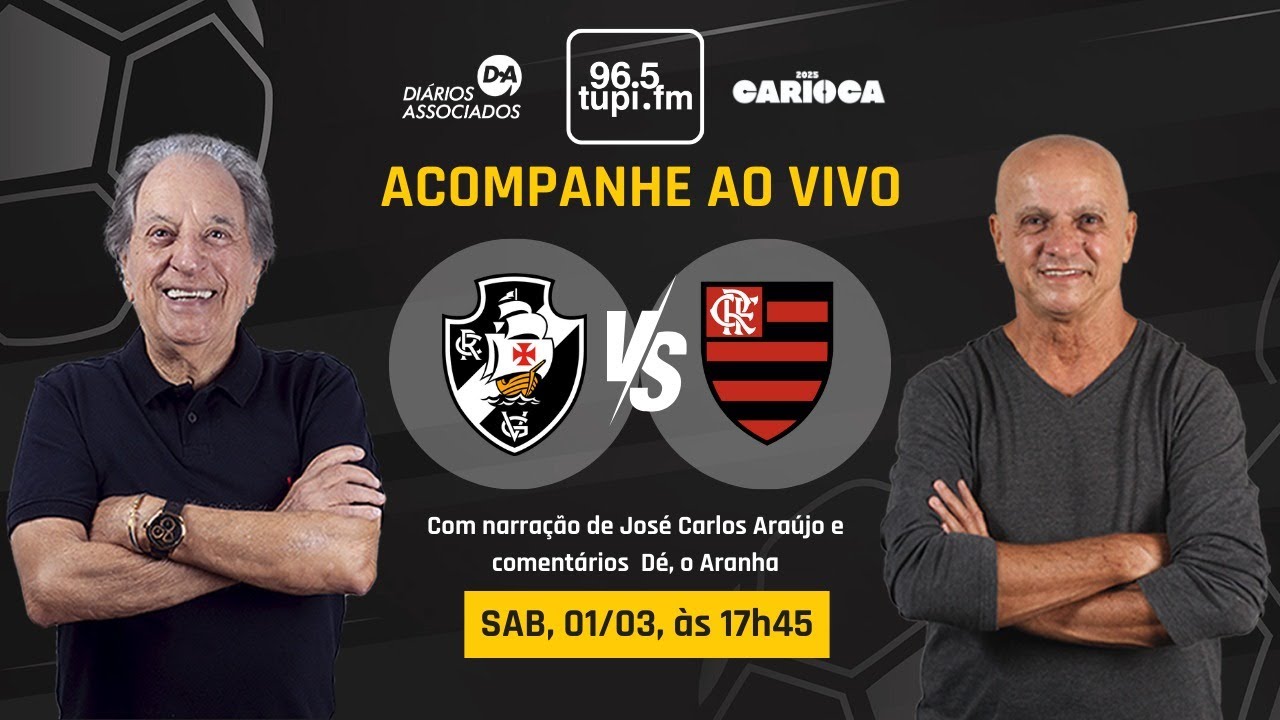 VASCO 0 X 1 FLAMENGO - Campeonato Carioca - Semifinal - 01/03/2025 - AO VIVO