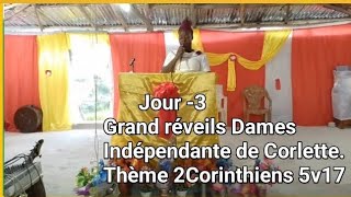 jou 3 grand reveils dames independante de corlette theme 2 corinthiens 5v17.
