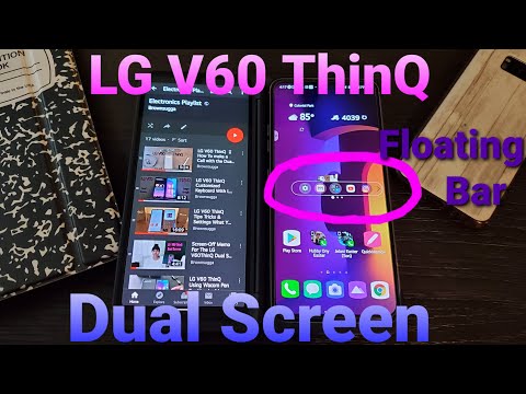 🌺 LG V60 ThinQ Dual Screen 🌺  Floating Bar 📱 How to 📱