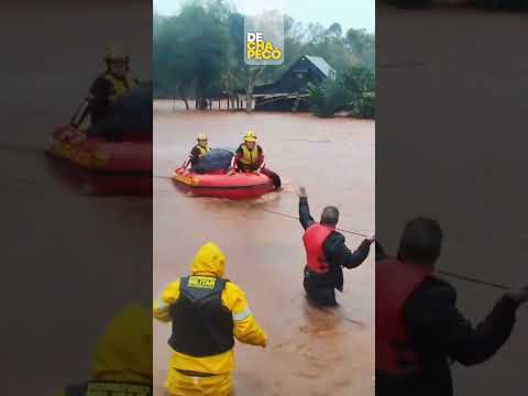 Chuva de quase 200mm deixa dezenas de cidades do Norte e Noroeste do RS debaixo d’água neste dom