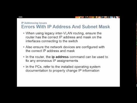 NET 126 Chapter 5 Troubleshooting Inter VLAN Routing