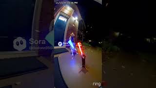 lightsaver CAT  #sora2 #aivideo #shorts