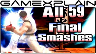 All 59 Final Smashes in Smash Bros Wii U (Includes DLC!)