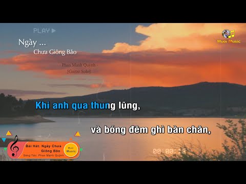 [Karaoke] Ngày Chưa Giông Bão - Guitar Beat Solo | Muối SV | Tháng Năm