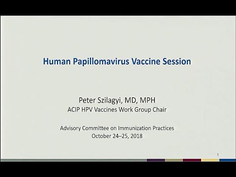 October 2018 ACIP Meeting - Agency Updates & HPV