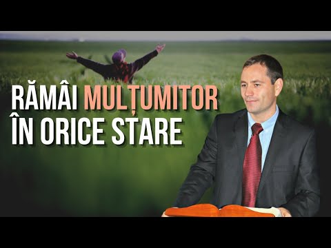Cum sa fii mulțumitor în orice stare? |  Alexei Tenciuc