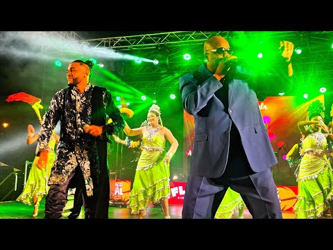 Chutney Soca Semifinals at Flava Village in the Queen's Park Savannah, Port of Spain, Trinidad