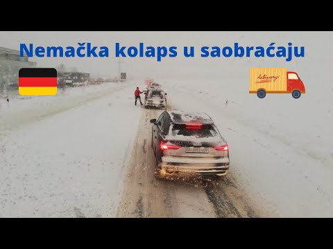 OVAKO IZGLEDA KADA NAPADA SNEG U NEMAČKOJ I IZAZOVE PRAVI KOLAPS U SAOBRAĆAJU