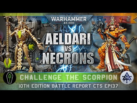 *NEW CODEX* Aeldari vs Starshatter Necrons Warhammer 40K Battle Report 10th Edition 2000pts