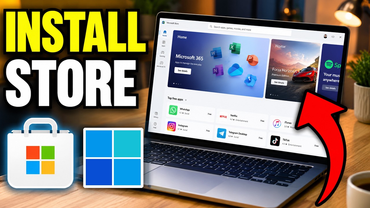 How To Install Microsoft Store in Windows 11 (Reinstall) ✅🔥