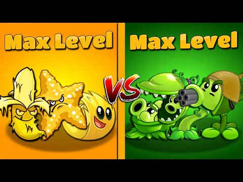 Team Fruit MAX LEVEL vs Team Pea MAX LEVEL in Plants vs Zombies 2 Power-Up!