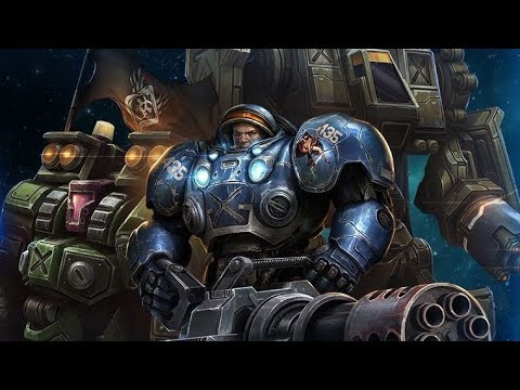 Tychus vs the full Karax team (SC2 Direct Strike Commanders)