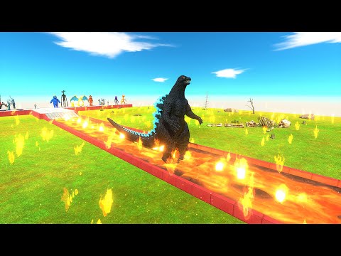 Hungry Creepy Monsters! Who Can Walk over the Lava For food? - Animal Revolt Battle Simulator