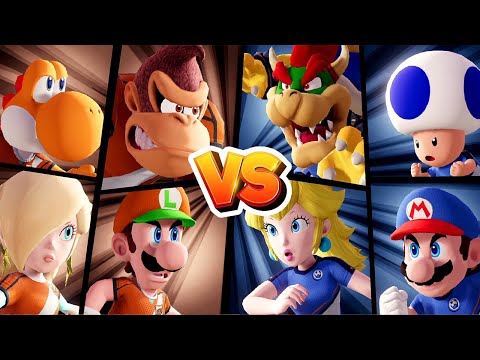 Mario Strikers Battle League - Bowser Vs Donkey Kong (Hard CPU)