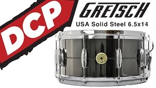 Video thumbnail for Gretsch USA Solid Steel Snare Drum 6.5x14 by Drum Center of Portsmouth