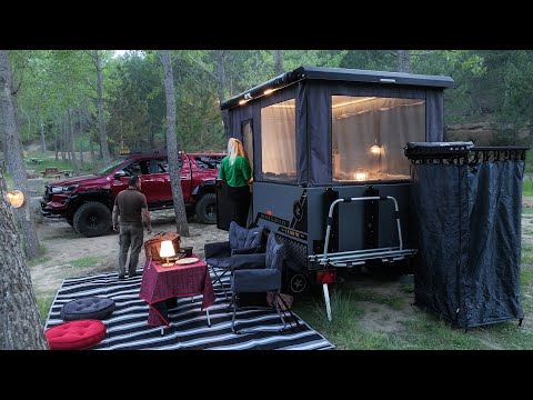 Halbzelt, Halbanhänger-Camping