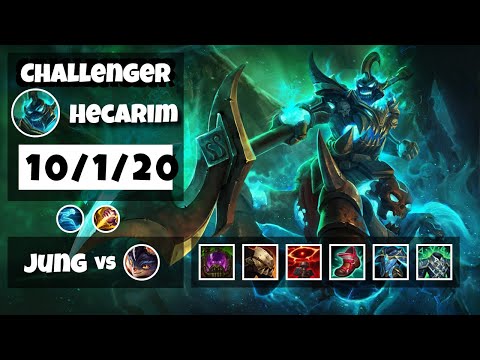Hecarim vs Rumble NA Challenger JUNGLE (10/1/20) - v11.8