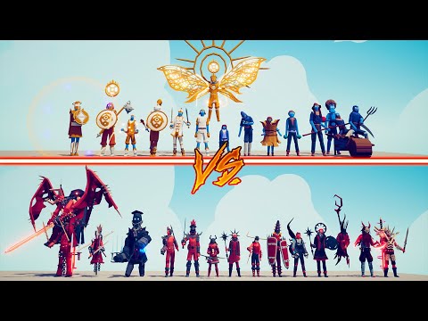 GOOD DLC + FARMER vs MEGA EVIL TEAM - Totally Accurate Battle Simulator | TABS