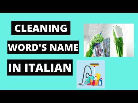 Cleaning Vocabulary  | Everything For Cleaning In Italian | Cleaning Equipment In Italian #youtube