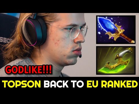 TOPSON back to EU Ranked with Random MID RIKI 7.31d Dota 2