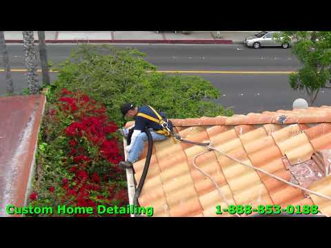 Rain Gutter Cleaning Santa Ana  Customhomedetailing.com 714-697-1451