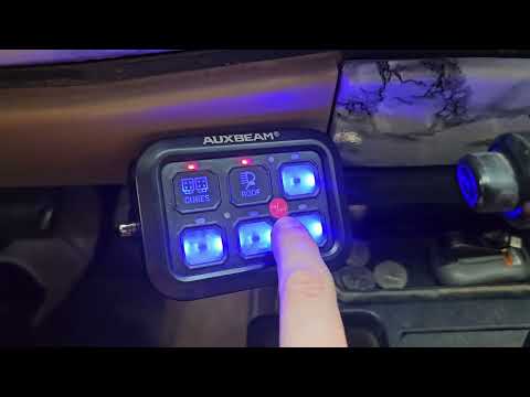 Full Auxbeam 6 gang switch panel review - best offroad mod