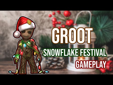 Groot (Snowflake Festival) lvl 60 Gameplay