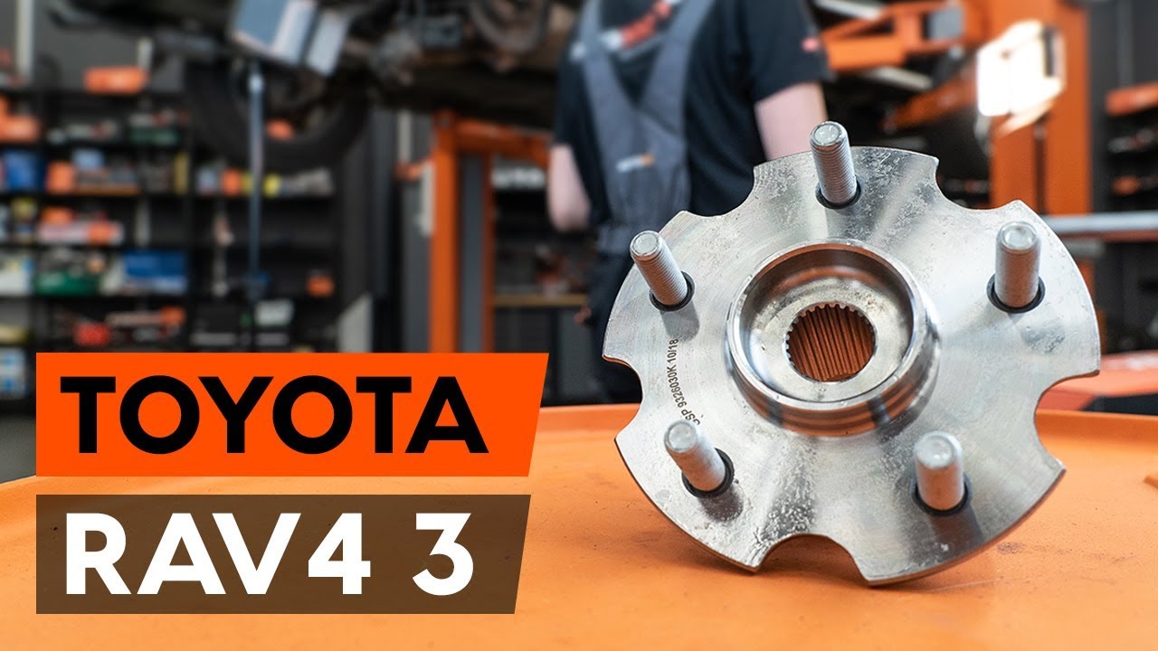 Kako zamenjati avtodel kolesni ležaji zadaj na avtu Toyota RAV4 III – vodnik menjave