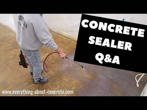 1st YouTube video about how long after sealing concrete can you walk on it