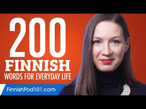 200 Finnish Words for Everyday Life - Basic Vocabulary #10