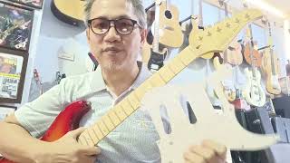 จะติดตั้ง Noiseless pickup Fender ตามที่ลูกค้าสั่ง ใส่ใน Shark guitar TR1. (อับเดทรายการให้เจ้าของชม