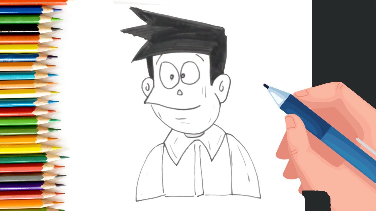 How to Draw Suneyo from Doraemon for Kids