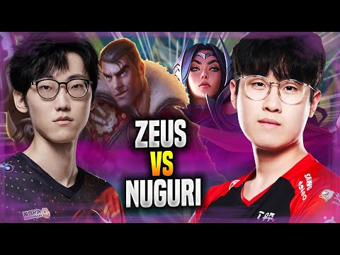 ZEUS vs NUGURI! - T1 Zeus Plays Irelia TOP vs DK Nuguri Jayce! | Season 2022