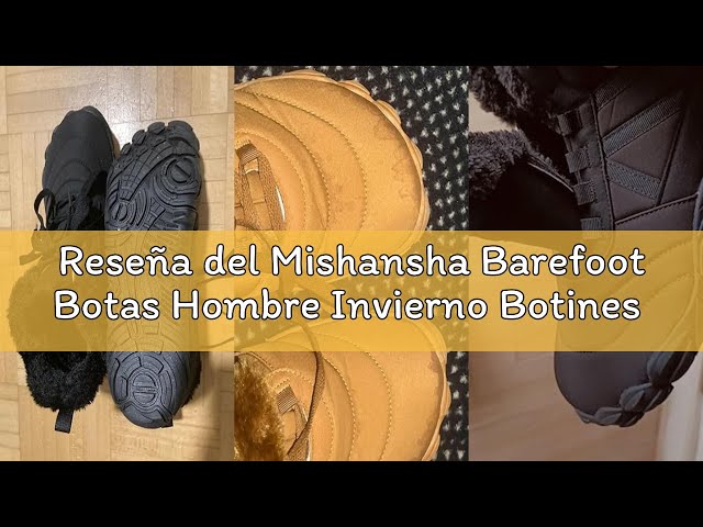 Vídeo relacionado con Mishansha Barefoot Niños Botas Niña Invierno Botines Niño Invierno Botas Nieve Impermeable Zapatos de Invierno Gris Oscuro,Gr.36