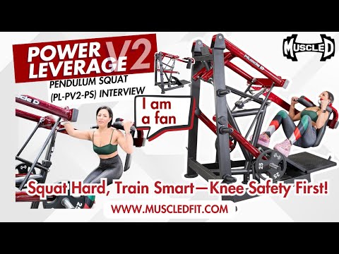 Muscle D: Best Pendulum Squat in 2024 Power Leverage V2 Pendulum Squat (PL-PV2-PS)