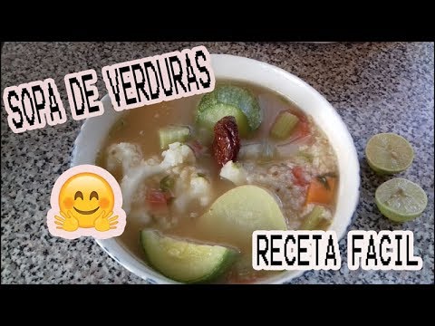 SOPA O CALDO DE VERDURAS RECETA FACIL [bettyna17