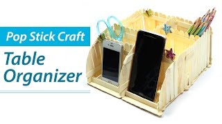 Popsicle Stick Crafts: DIY Desk Organizer Phone St