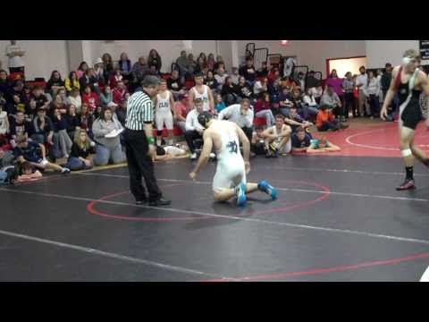 Stephen Miller 189 Clay Co HS, WV 7th Career Match Win 9-1vs Pt. Pleasant