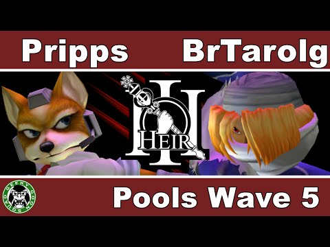 Heir 3 - Pripps (Fox) Vs. BrTarolg (Sheik) - Pools Wave E - Melee Singles