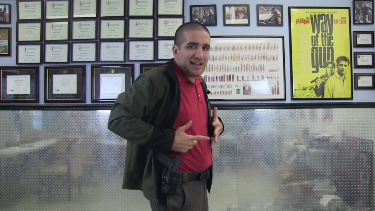 How To Draw A Gun From Concealment - Pistol Holster Technique