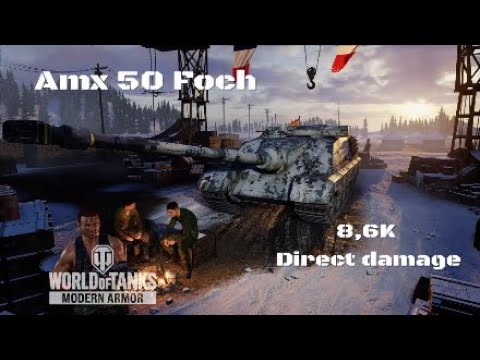 Amx 50 Foch in Heilbronn:8,6K direct damage :Wot console - World of Tanks