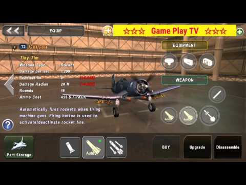 Gunship Battle: Destroy Laser Turrets - F4U Corsair