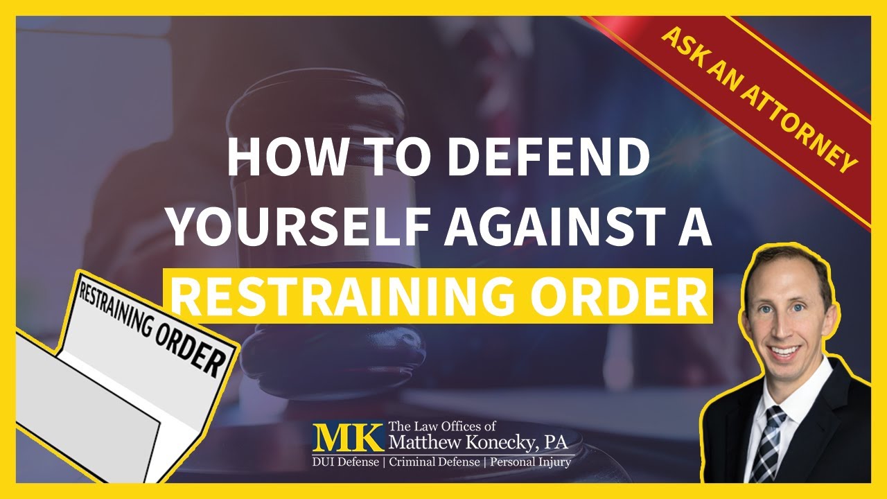 Defending Against a Restraining Order in Florida
