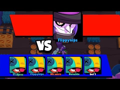 ИГРАЮ ЗА МОРТИСА БОССА ПРОТИВ ПЯТИ! БОЛЬШАЯ ИГРА BRAWL STARS