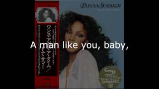 Donna Summer - A Man Like You LYRICS - SHM "Once Upon A Time" 1977
