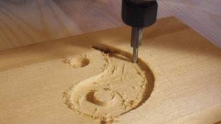 Inlay carving with a router pantograph